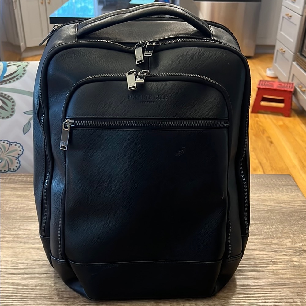 Kenneth Cole Black Backpack Professional Design Durable Material